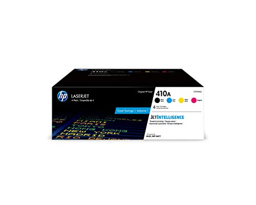 HP 410A | CF410A, CF411A, CF412A, CF413A | 4 Toner Cartridges | Black