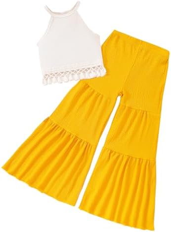 Girls Clothes 2 Piece Summer Outfit Crop Top for K… Girls Clothes 2 Piece Summer Outfit Crop Top for K…