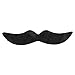 Fausse moustache, accessoire de cosplay Moustache d'Halloween noire pour le drame scolaire pour les fêtes de bureau pour Halloween pour Noël pour les réunions de famille
