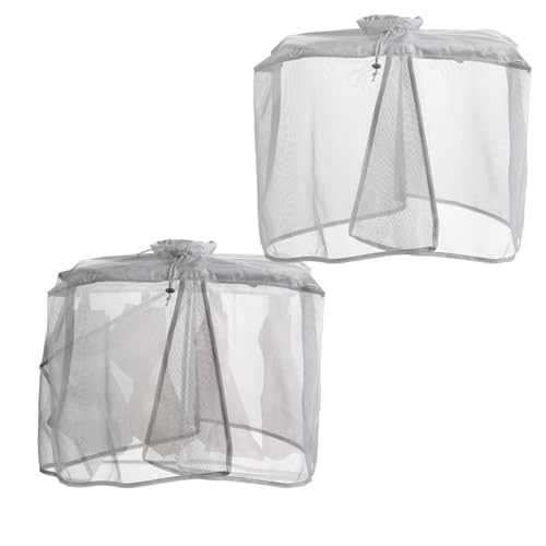 ベランダ 洗濯物カバー 2個セット 雨よけカバー 下着干し 目隠し ピンチハンガー用 洗濯ネット 色褪せ防止 洗濯物保護 雨よけ 下着目隠し 晴雨兼用 コンパクト 日除け 雨天 ほこり 鳥対策 紫外線 花粉対策 洗濯干し 屋外