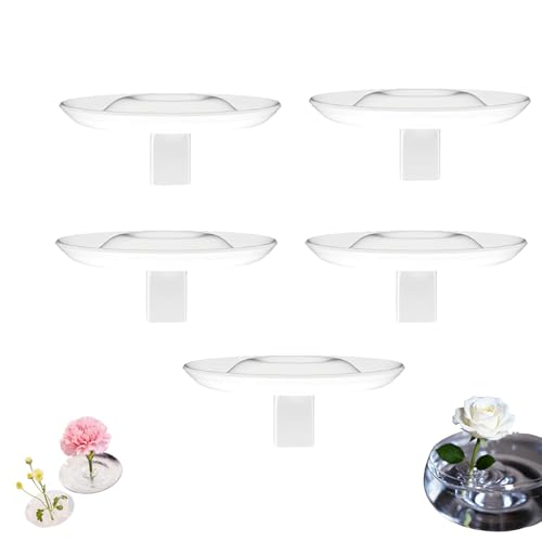 Creative Floating Floral Arrangement Holder, Floating PVC Mini Vase for Flower Bowls, Indoor Floral Arranging Holders, Modern Fl