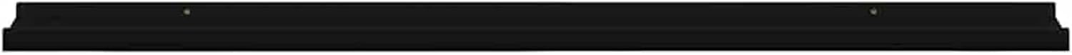 Tidyard Wall Shelves, Black Floating Wall Mounted Shelf Set of 2 for Living Room Bedroom Office, MDF Wall Shelf 100 x 9 x 3 cm