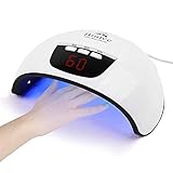Biutee UVライト LEDネイルドライヤー 54W ジェルネイル LEDライト 硬化ライト タイマー設定可能 ジェルネイル用 レジン用 レジンクラフト用 自動センサー LCD液晶ディスプレー