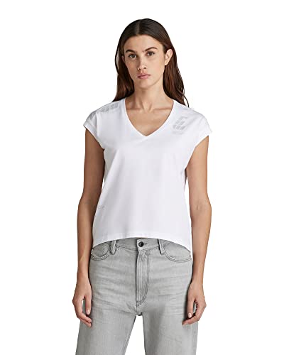 G-Star Raw Sports Back Graphic Loose Top, Tops Para Mujer, Blanco White D21577-336-110 , Xs G-Star Raw Sports Back Graphic Loose Top, Tops Para Mujer, Blanco White D21577-336-110 , Xs