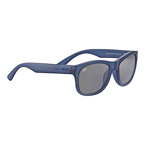 Serengeti CHANDLER Matte Crystal Blue - Saturn Polarized Smoke