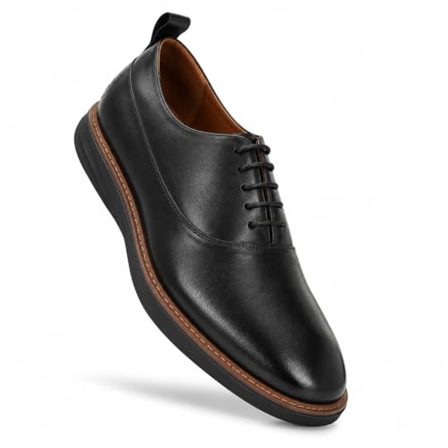 Image of Legwork Crossover Oxfords 2.0 - Italian Leather Hybrid Dress Shoes with Extralight Rubber Outsole | Ultra-Lightweight & Comfortable Oxford Wingtip | All Elegance