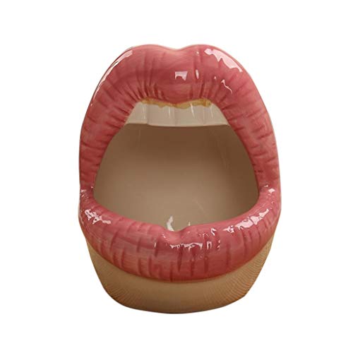 Augustai Fashion Sexy Lips Ashtray Ladies Desktop Decoration Small Ashtray Fashion Home Mini