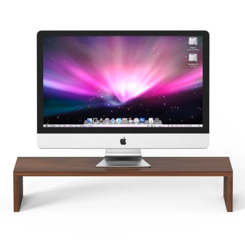 Image of Wudyhub Computer Desk | Laptop Table | Monitor Stand | Sturdy Desk for Home, Office, Bedroom, Living Room (ST-13-Brown)