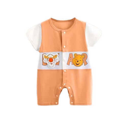 Image of Bold N Elegant Newborn to Toddler Baby Boy Cotton Tiger Cartoon Mustache Print Party Romper with Bowtie Little Gentleman Dress for Babies
