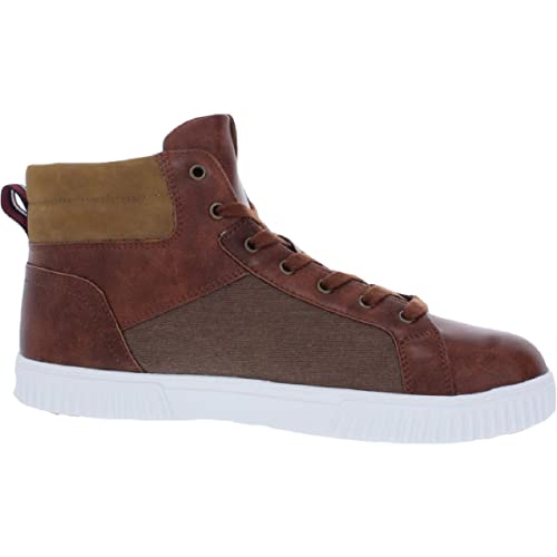 Ben Sherman Mens Markus Hi Top Casual And Fashion Sneakers Brown 10 Medium (D) #TOP1