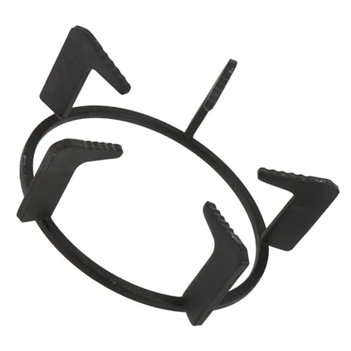 SHINEOFI Support en Fonte Épaisse Anti-dérapant pour Cuisinière à Gaz Domestique, Grille Ronde Pentagonale Mat, Anneau de Cuisson Stable pour Wok et Casseroles – Accessoire la Cuisine