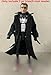BOSWON 1/12 Scale Black Fabric Wired Trench Coat Model for 6
