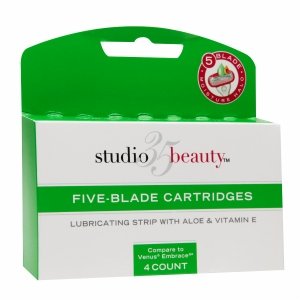 Studio 35 Beauty 5 Blade Cartridges for Women, 4 ea (Single)