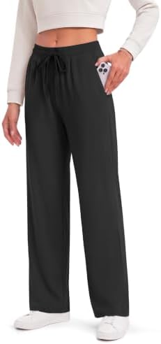 CAMPSNAIL Jogginghose Damen Weite Sporthose Lang | Bequeme Baggy Freizeithose ,Trainingshose,Laufhose,Yogahose,Sweatpants mit Elastischem Bund und Taschen