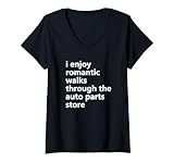 Drôle de passionnés de voitures Magasin de pièces automobiles Shopping Pièces de voiture T-Shirt avec Col en V