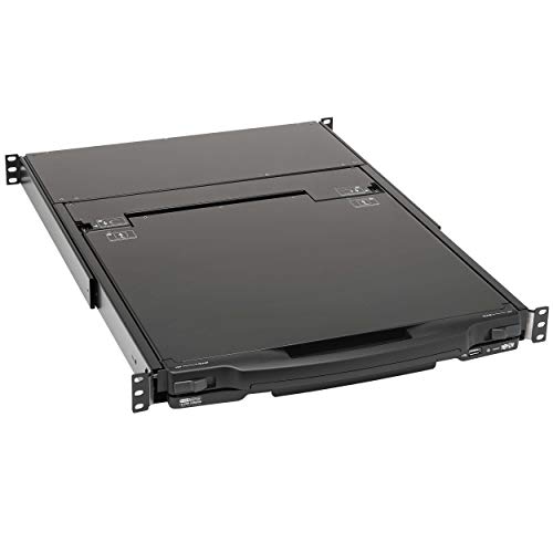 Image of Tripp Lite, NetDirector, 16-Port, DisplayPort, KVM, Switch, Console w / 17 in. LCD, IP Remote Access, Dual Rail, 1U Rack-Mount (B030-DP16-17DIP)