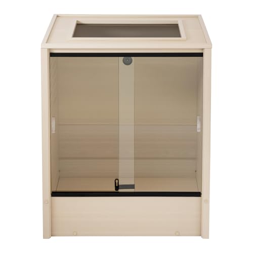 New Age Pet ECOFLEX Vertical Reptile Terrarium, Tall Climber Arboreal Habitat for Chameleons, Geckos & Lizards in ECOFLEX Material, Easy Access, Maple