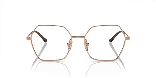 Vogue Eyewear VO4297T Titanium Prescription Eyewear Frames, Rose Gold/Demo Lens, 53 mm