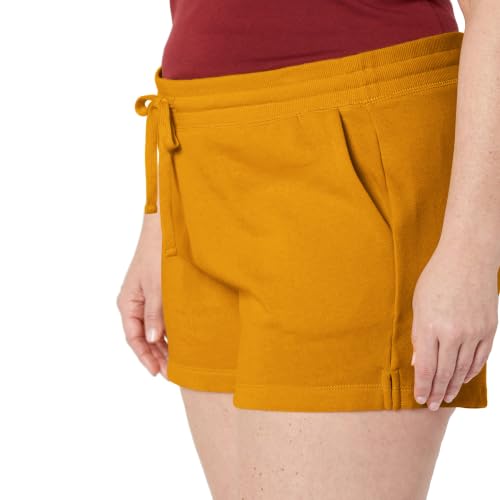 Amazon Essentials Women's Fleece Shorts with Pockets, Golden Yellow, Medium - image 4
