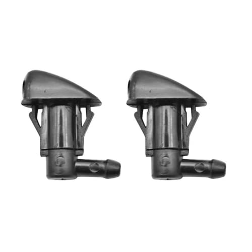 Boquilla para limpiaparabrisas delantero de coche universal de plástico negro para parabrisas