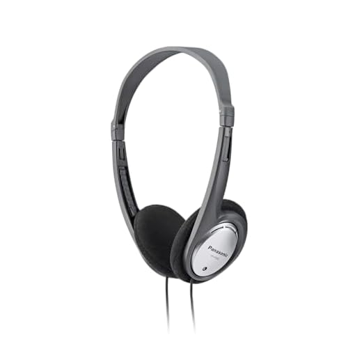 Panasonic HT030 Cuffie con Filo Ergonomiche e Pieghevoli, Suono Limpido, Ottime per Sport e Viaggi, Cavo da 1,2 m, Argento