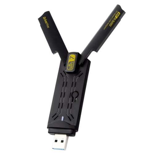 Tarjeta de Red WiFi 7 BE6500 con Amplificador de Triple Banda para Streaming Ultra HD