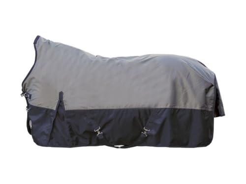 Couverture de cheval grise HKM Louisville 125 cm pour poney et petit cheval