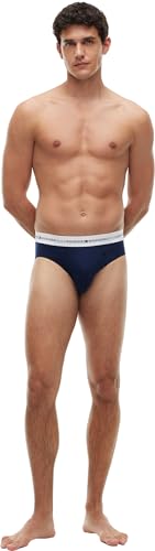 Tommy Hilfiger Men 3P Brief UM0UM03875 Brief, RED (Carbon Navy/Carbon Navy/Carbon Navy), S – Ansicht 5