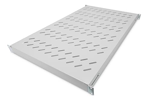 DIGITUS Ripiano - profonditĂ variabile - per Installazione Fissa - 19 Pollici - 1U - Portata 50 kg - per armadi di Rete e Server - A Partire da 1000 mm di profonditĂ dell'Armadio - Grigio