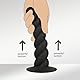 BDSMJOY Anal Dildo mit Saugnapf,Analdilos Herren Analplug für Männer,Silikon Buttplug Analdehner Anal Expander Analspielzeuge Plugs Sexspielzeug für der Männer extrem hart (Schwarz, S)