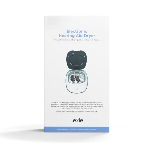 Lexie Lumen Otc Hearing Aid & Electronic Hearing Aid Dryer Bundle - Bluetooth Hearing Aid With Slim Tube For Invisible Fit And Smartphone Control - Includes Uv Light Hearing Aid Dryer (Beige) #TOP6