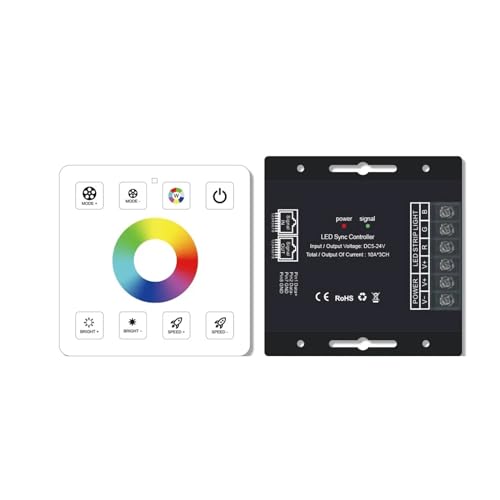 Contrôleur tactile sans fil type 86 pour ruban LED RGB 12V