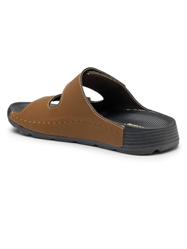 Image of URJO PURE Men's Sliders /Slippers Lightweight Super Flexible Arch Support Durable Anti Skid & Stylish Dailywear Sliders /Slippers for Men (URJO by Welcome)