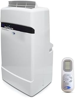 Whynter ARC-12SDH 12,000 BTU (6,884 BTU SACC) Dual Hose Cooling Portable Air Conditioner, Heater, Dehumidifier, and Fan with Storage Bag, Up To 400 sq ft in White