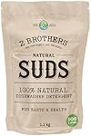2 Brothers - Natural Suds, 100% Natural Dishwasher Detergent, Fragrance-Free, 1.2kg, 100 Loads