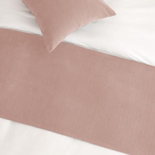 Miniatura 3 de Amberis Camino De Cama Rosa Coral Chenier De Una Sola Planta, Moderna Bufanda De Cama Decorada En Hotel Familiar Las Fundas De Cojín Se Venden Por Separado