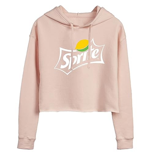 HYBRID APPAREL - Coca-Cola Sprite Costume - Women's Cropped Pullover Hoodie - Size Large Blush