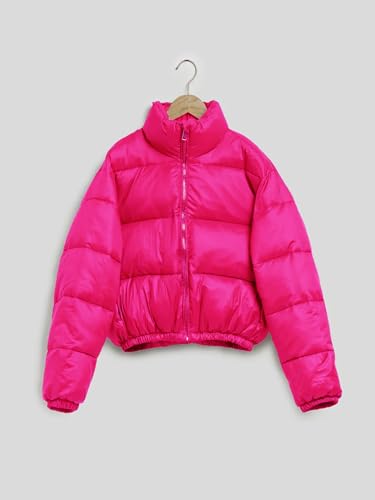 Image of KOTTY Women Nylon Full Sleeve Solid Standard Length Puffer Jacket