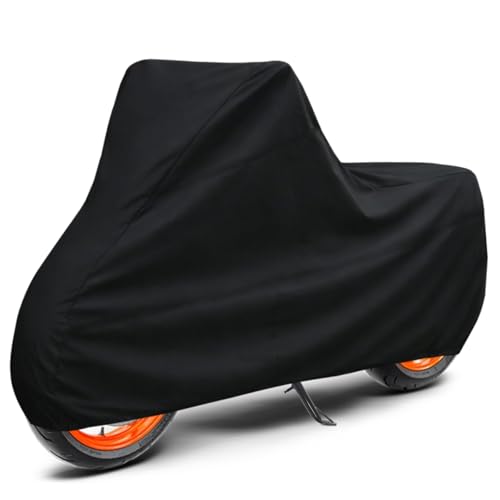 Image of Ultra-Protect Bike Body Cover for Herro XPulse 200 Cover| 100% Waterproof, Dustproof & Scratch Resistant | Heavy Duty Two Wheeler Covers with UV Protection, Heat Resistant | All Weather (Black)