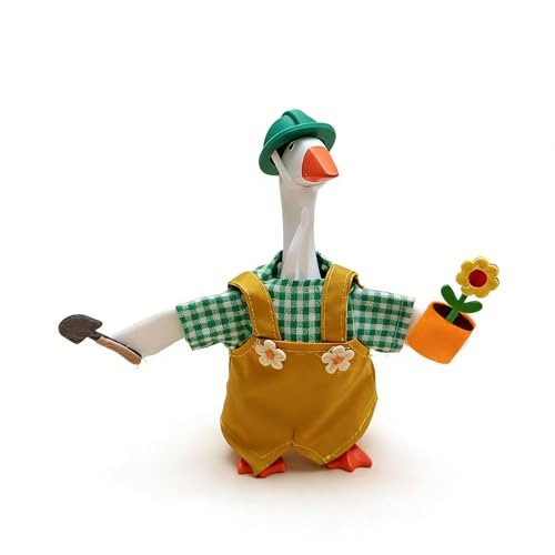 Mtsebmves 7 Inch Desk Goose Outfits, Mini Desktop Porch