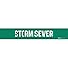Brady 7274-1HV, 93412 Self-Sticking Vinyl Pipe Marker, (Pack of 25 Cards)