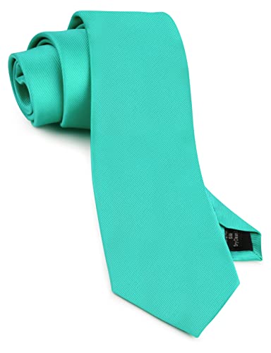 Image of GUSLESON Classic New 3.15 inch(8cm) Men's Solid Color Necktie Wedding Business Tie + Gift Box