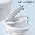 FinerFurnis Two-Piece Toilet Elongated with Power Flush 1.28 GPF, Soft-Close Seat, ADA Comfort Height, Universal 12" Rough-In, Sleek White for Modern Bathrooms