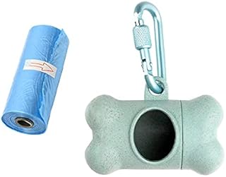 Dog Poop Bags Dispenser Dog Poop Pickup Bags Holder Pet Waste Bags Dispenser with Biodegradable Poo Bags for Pet Dogs