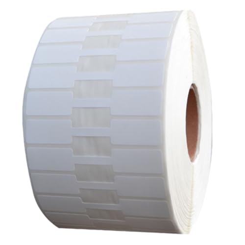 YOFAPA Etiquetas de preço de joalharia rolo: 2500 peças etiquetas adesivas de barra em branco etiquetas adesivas de preço de joalharia para colar, brincos, pulseira, anel de óculos