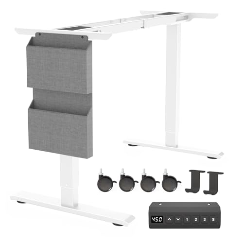 Dual Motor Adjustable Standing Desk Frame with Accessories