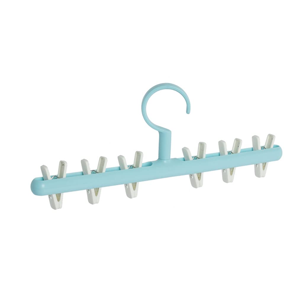 YWLUUOO Multifunctional Practical Drying Hanger Dry Socks Underwears Foldable Clip Easy to Store Strong Clips Hold Clothes Tight Clothes Drying Hanger Indoor with Clips Laundry Room Foldable