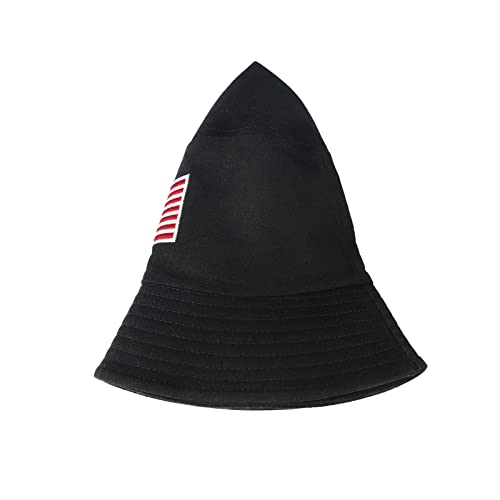 Unisex Athletic Bucket Hat Solid Colors Sun Hat With Uv Protection For Outdoor Sports Packable Summer Hats Black&White American Flag One Size #TOP4