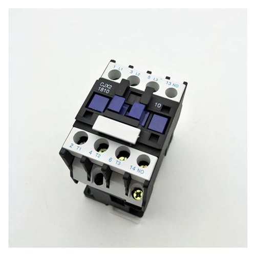Contacteur moteur CJX2-1810 robuste triphasé 3P NO bobine 220V
