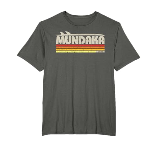 Mundaka Euskadi España - Paraíso Surf Retro Camiseta